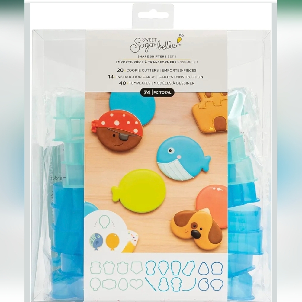 Sweet Sugarbelle Shape Shifters Set, a cookie cutter and decorating kit NEW